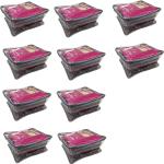 Addyz Plain 10 Pcs Large Transparent Saree cover keep upto 12 - 14 each (Transparent)