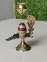 1 Inch Narmadeshwar Shivling Set, Small Narmada Shivling, Narmadeshwar Shivling with Brass Jaladhari, Narmada Shivling Set