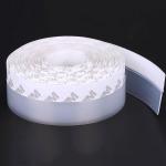 Delzon White Aluminium, Silicone, Rubber Self Adheshive Door Sealing Strip For Home