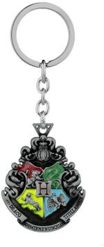 Blue Aura Shopiora Multicolor Metal Harry Potter Movie College Logo Key Chain