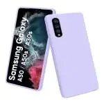 Rakulo Liquid Silicone Flexible with Camera Protection Soft Back Cover Case Samsung Galaxy A50 (Lavander)