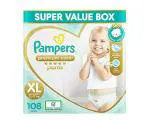 Pampers Premium Care Pants, Extra Large size baby Diapers, (XL) 108 Count (12-17 Kg) Softest ever Pampers Pants,