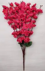 VK HORE Generic Artificial Flora Cherry Blossom Bunch (Pink, Pack Of 2)