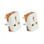 EZVISION MULTI PLUG PEARL-Pack of 2, White
