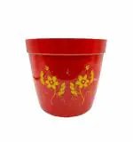 Harsh Pet Red Lightweight Round Flower Pot for Plant