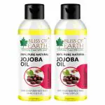Bliss of Earth 100% Pure Natural Golden Jojoba Oil (2 X 100ML) Cold pressed & Unrefined