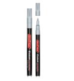 SONI OFFICE MATE Fine Tip Paint Markers Pen with plastic nib (Set of 1, Silver)