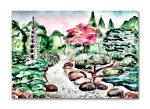 Tamatina Multicolor Traditional Japanese Art C 180 Canvas Painting - 23X35 Inch