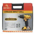 MAF PRO CIDLI20201 CORDLESS IMPACT DRILL 2AH 2 BAT 10MM 20V