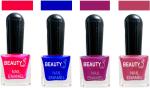 OUR Beauty Multicolor High Quality Quick Dry Long Lasting Hd Colors Nail Polish Pcs Vc107, 32 ml (Set Of 4)