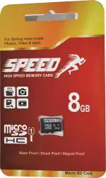 Mmc Black Plastic Speed 8 Memory Card With 1 Year Warranty