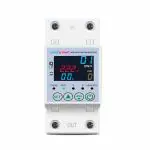amiciSmart WiFi Energy Meter with Over/Under Voltage, Leakage and Over Current/Load Protection, Timer Switch Compatible with SmartLife App, Din Rail Mounted