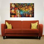 Asmi Collections 88 cm Abstract Night Scene Self Adhesive Vinyl Painting Self Adhesive Sticker (Pack of 1) | Wall Sticker | waterproof wall sticker