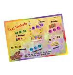 Tambola Tickets Teej Theme Bingo Housie (Printed on Hard Sheet, Big Size Tickets, 24 Cards)