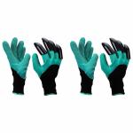 The Warm Chef Garden craft Garden Gloves for Men & Women - Breathable, Cut-Proof, & Machine Washable - Heavy Duty Hand Gloves for Home Gardening in Blue & Black - Reusable | Pack of 2