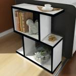 Heera Moti ZL Side Table/End Table (Finish :-White, Black)