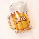 AMFIN (Pack of 1) Cheers Foil Balloon Cheers Balloon Celebration Decoration Items - Multi