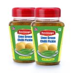 Ravimagic Lime Chilly Pickle, Lemon Pickle, Chilli Pickle, Pickles in fresh, Homemade Taste, Authentic Indian Traditional Recipe, Pack of 2 (500 Gm x 2)