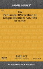 Parliament (Prevention of Disqualification) Act, 1959_Professional Book Publishers