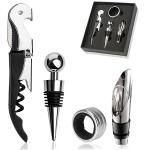 Hasthip Black Bottle Openers Wine Opener Kit For Beer (Pack Of 4)