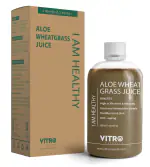 Vitro Aloe Wheat Grass Juice | Anti-ageing | High in vitamins | No added sugar | I AM HEALTHY, 500ml
