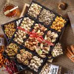 HyperFoods RawFruit Jumbo Dry Fruit Gift Pack (Dark Wood Gift Box 9 Variety)