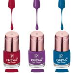 Perpaa Red, Purple, Blue Dragon Nail Polish (Pack Of 3)