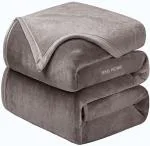 Bsb Home 300Gsm Ultra & Super-Soft & Warm And Comfort All Season Double-Bed Mink Blanket-Grey