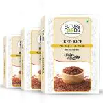 Future Foods Premium Red Rice | Rich in Antioxidants | Multiple Health Benefits | Ideal for Diabetic Patients | Supports Digestion | Fiber Rich | Iron & Vitamin Rich | 900g (Pack of 3)