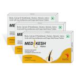 Meditek Medikesh Biotin, Calcium Tablet for Healthy and Strong Hair (30 Tablets)
