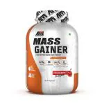 Advance MuscleMass Mass Gainer with Enzyme Blend | 7.15 G Protein | 23.46 G Carbs |Strawberry Flavour | 3 Kg / 6.6 lb