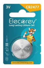 Elecorev CR2477 3v Lithium Coin Cell Battery (Pack of 1)