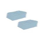 Chinmay Kids 3 in 1 Washable and Reusable Muslin Square Nappies Cum Hanky Cum Napkins (Blue Set - 12)