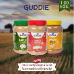 Nutty Guddie Ginger Garlic Paste 1kg ( Pack of 3 Pcs)