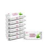 Innate Whites Gentle Baby Wipes with alovera no adeed fragrance(unscented)-80 Pulls Pack of 7