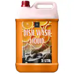 BLISS & BLUSH Dishwash Liquid 5 Liter Orange | Biodegradable, Non-Toxic, Eco-friendly | Baby & Pet safe