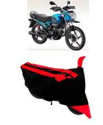 GANPRA Presents Hero Passion Pro TR Water Resistant - Dust Proof - Full Bike / Scooty Two Wheeler Body Cover (RED STRIPES)