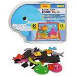 Youreka Magnetic Puzzles Aquatic Animals, Fun with Alphabet and Words, with 72 Alphabet Magnets, 60 Magnetic pieces, Magnetic Board and Spelling Guide, 3Yrs+, Multicolour