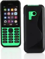 Wellwell Back Cover for Nokia 216 (Black, Grip Case) | Back Cover | Black Mobile Cover | Silicon Mobile Cover