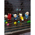 Craftomanic Monk Karate Set L Buddhist Monk Karate Set | Monk For Car Dashboard | Monks Statue Set | Cute Monk Statue For Car | Baby Buddha Monk Idol Statue Showpiece Buddha Set Of 4