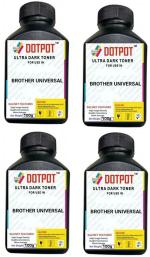 Dotpot TN2025 Toner Powder for USE in Brother HL-2030/2035 / 2040 /7225N / 7240/7420 / 7820, Xerox Docuprint 203A / 204A Printers Pack of 4