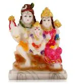Awesome Craft Lord Shiv Parivar Statue Shiv Parivar Murti Shiv Parvati Ganesh God Shiva Idol | Mahadev Family Statue / Showpiece - Spiritual Religious Vastu...