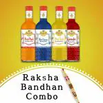 Dhampur Green Rakhi Gift Combo| Mocktail Syrup Combo Pack| 1 Rakhi | Indian Sweets Festival