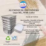 PYRAMID ALUMINIUM CONTAINER 250 ML (10 PCS/PKT) PACK OF 2