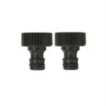 Divine Tree 3/4 Inch Tap Connector For Threaded Tap Pipe Adaptor Garden Water Hose Quick Connector For Garden Hose Pipe Fitting Pack 2