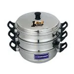 TENNYSON STAINLESS STEEL STEAMER / MOMO /MODOK / PUTTU MAKER SMALL 3 TIERS