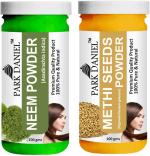 Park Daniel Pure And Natural Neem Powder And Methi Powder, 100 G Each (Combo Of 2) |Hair Care|Dandruff Control hair Powder|Healthy Strong Hair Mask