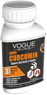 VOGUE Pharmaceuticals Pvt. Ltd. Vogue wellness Nano Curcumin Tablets For Digestion Immunity Joint Pain And 60 Pcs