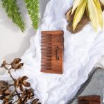 Organic B Rosewood Pocket Size Beard Comb - Brown