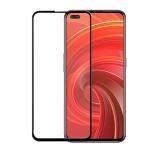 Hobbytronics Realme X50 Pro 5G Black Scratch Resistant, Anti Fingerprint with Bubble Proof Tempered Glass Screen Protector (18 x 10 x 2 cm) pack of 2